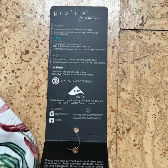 NWT Gottex‎ Contour 2 Piece Tankini Swimsuit Bathing Suit  Size 12 style MJ931 - Picture 4 of 9